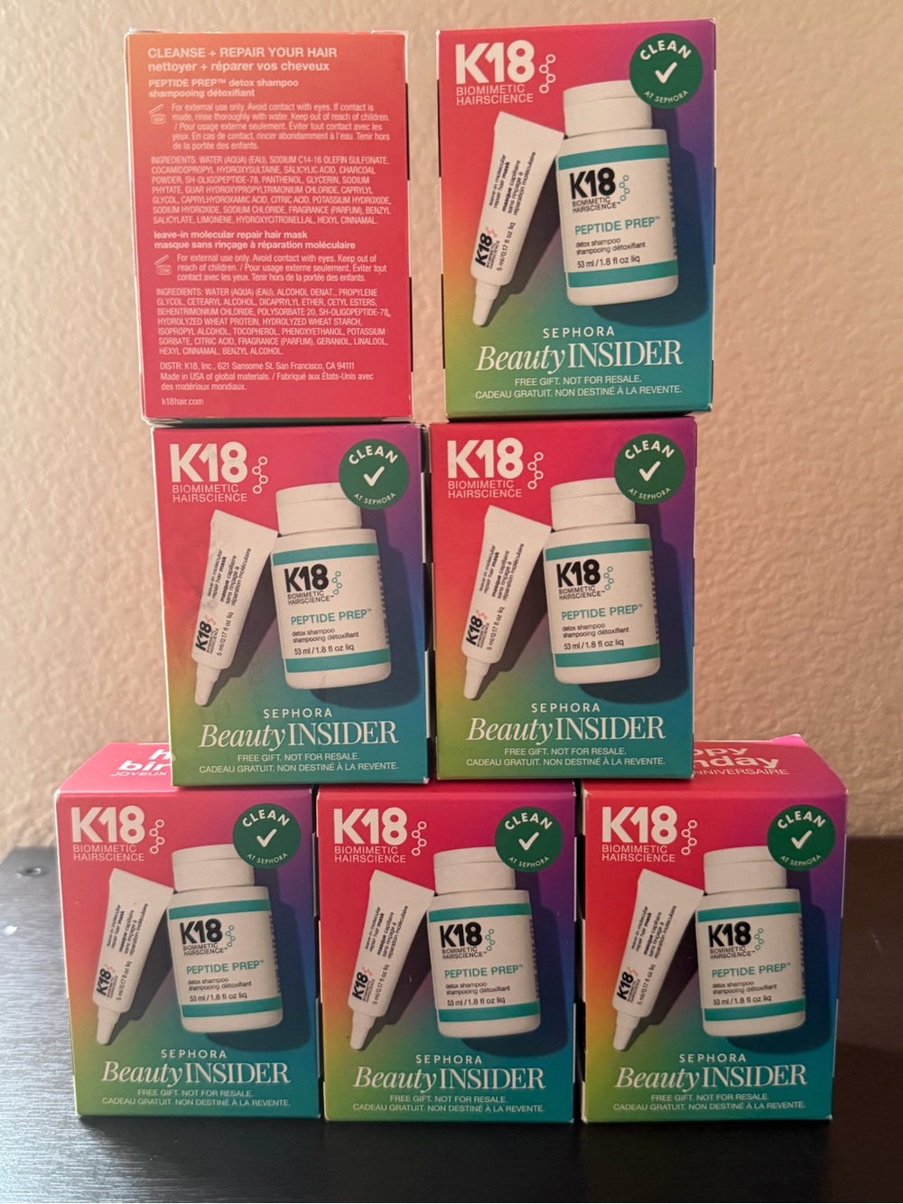 K18 peptide prep & biomimetic hairscience Beauty Insider 10 available
